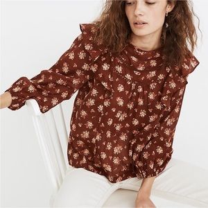 NWOT Madewell Ladder-Trim Prairie Blouse
